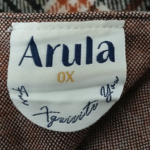 NWT Arula Paris Mini Skort 0X Soft Flannel Plaid Zip Back Stretch - Picture 8 of 9